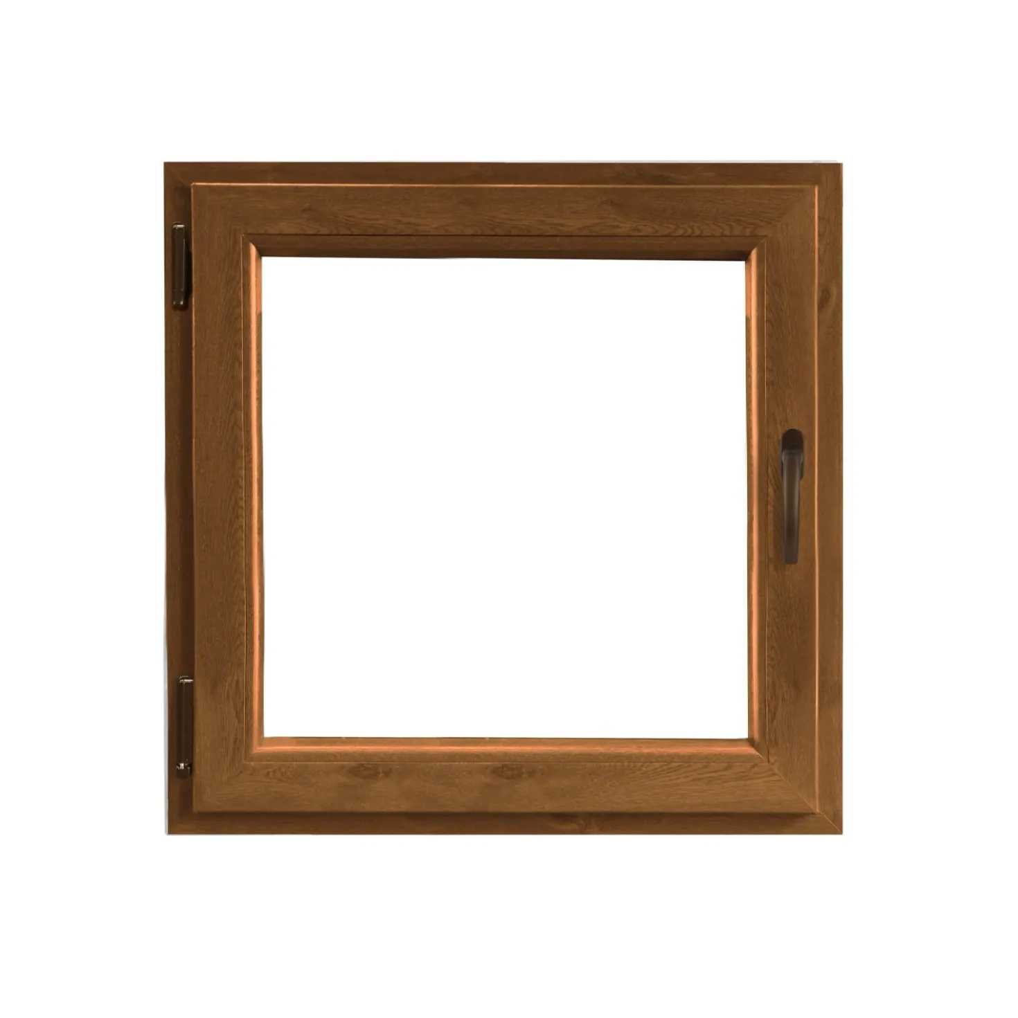 Finestra in PVC Noce 1 Anta 60 cm x 60 cm apertura a sinistra