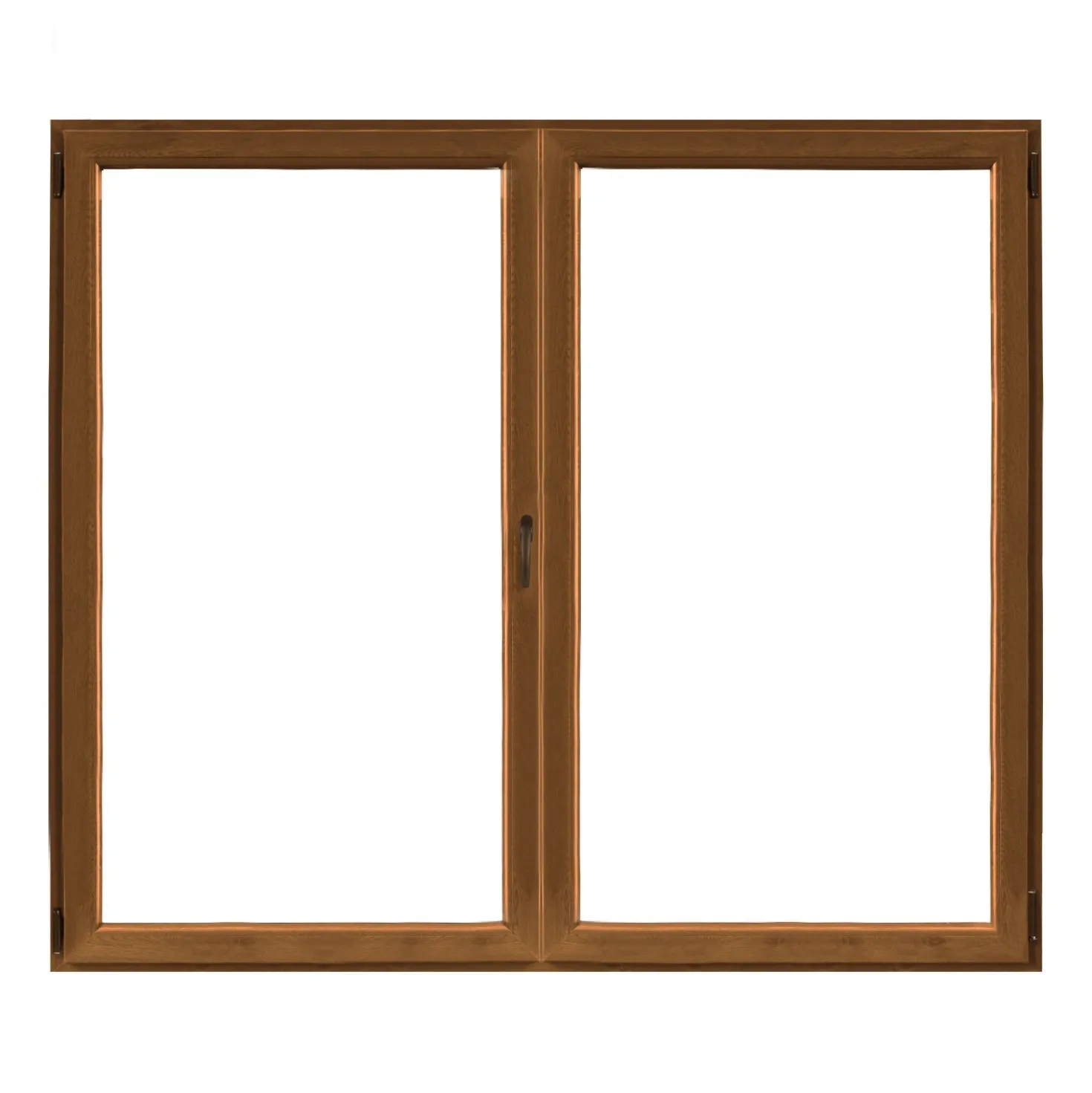 Finestra in PVC Noce 2 Ante 140 cm x 120 cmapertura a sinistra