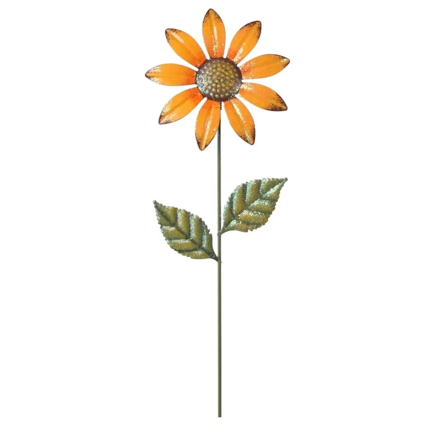 Fiore mini in metallo H46 cm giallo