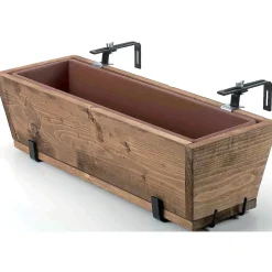 Fioriera da balcone cm 55 regolabile in legno