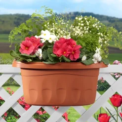 Fioriera da balcone doppia Klunia Bama 50 cm