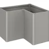 Fioriera da esterno Biohort Belvedere Maxi grigio quarzo 77x102x102 cm