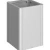 Fioriera da esterno Biohort Belvedere Maxi argento metallizzato 77x53x53 cm