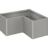 Fioriera da esterno Biohort Belvedere Mini grigio quarzo 45x102x102 cm