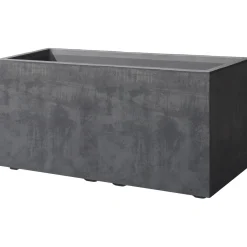 Fioriera da esterno Deroma Cubo Millennium in plastica antracite 79x39x39 cm
