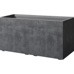 Fioriera da esterno Deroma Cubo Millennium in plastica antracite 79x39x39 cm