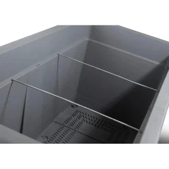 Fioriera da esterno Deroma Cosmo in plastica Antracite 78x38x38,5 cm