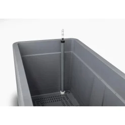 Fioriera da esterno Deroma Cosmo in plastica Antracite 78x38x38,5 cm