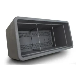 Fioriera da esterno Deroma Cosmo in plastica Antracite 78x38x38,5 cm