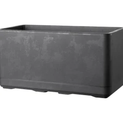 Fioriera da esterno Deroma Cosmo in plastica Antracite 78x38x38,5 cm