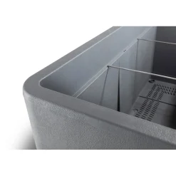 Fioriera da esterno Deroma Cosmo in plastica Antracite 78x38x38,5 cm