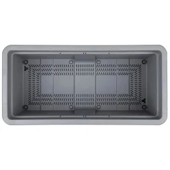 Fioriera da esterno Deroma Cosmo in plastica Antracite 78x38x38,5 cm
