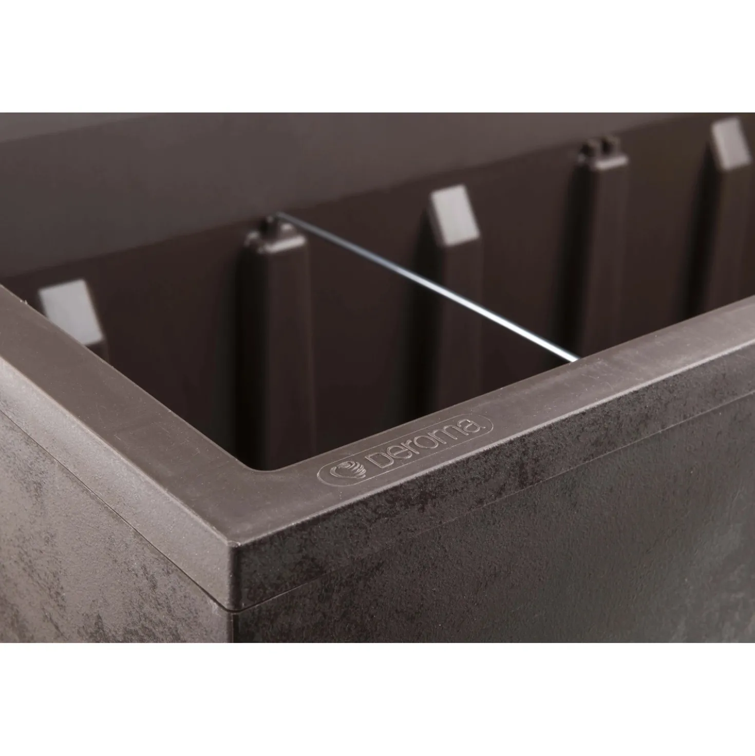 Fioriera da esterno Deroma Millennium brownstone 100 cm