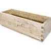 Fioriera da esterno Mango in legno naturale 100x32x40 cm