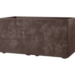 Fioriera da esterno Millenium in polipropilene marrone 79x39 cm