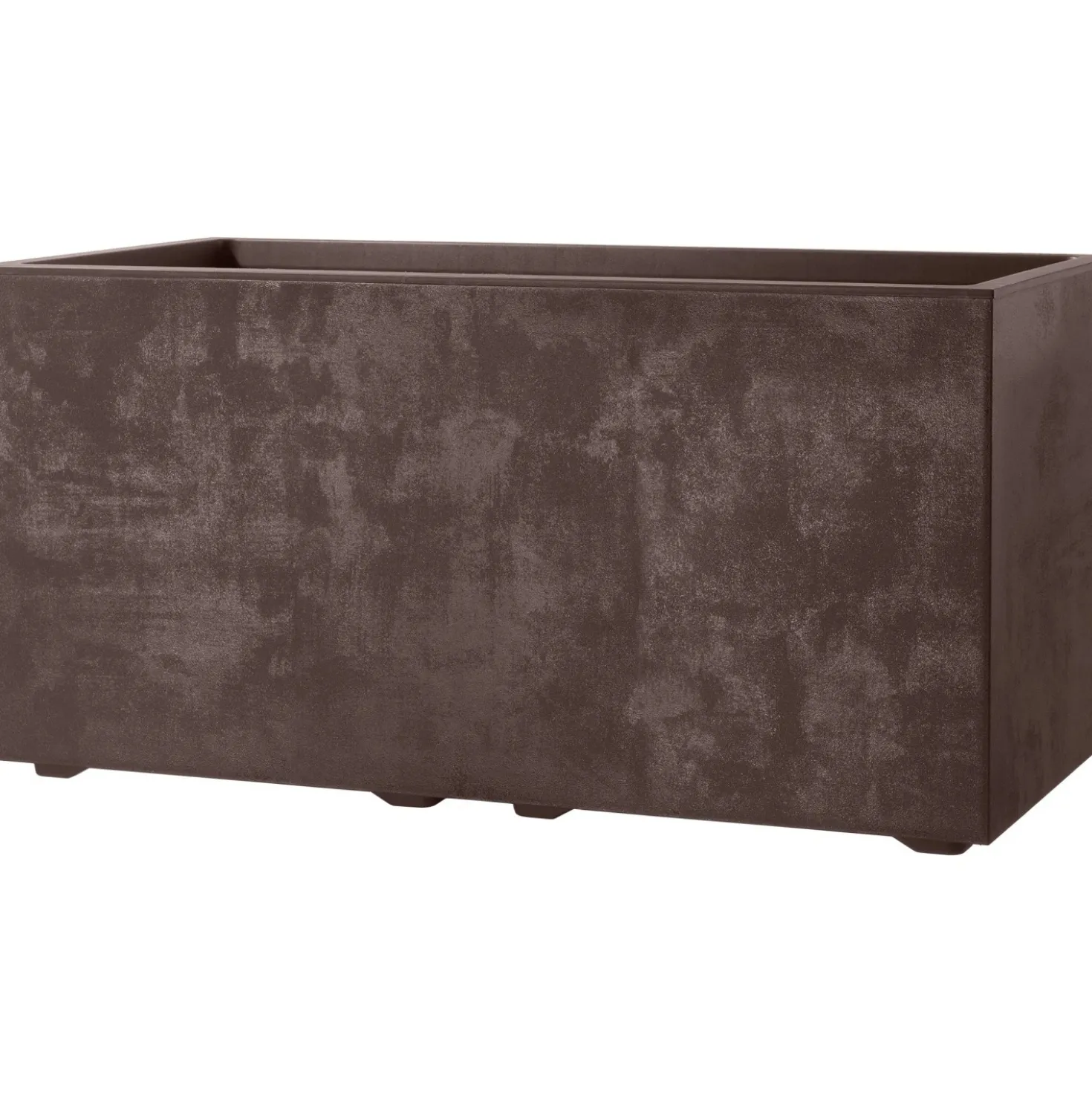 Fioriera da esterno Millenium in polipropilene marrone 79x39 cm