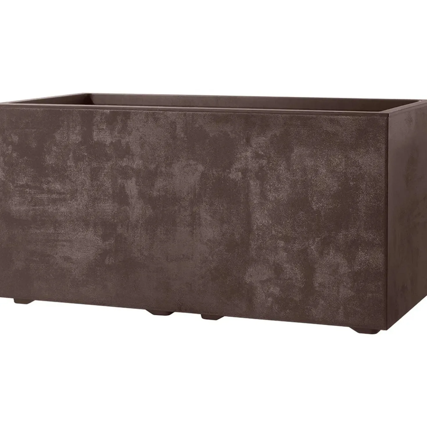 Fioriera da esterno Millenium in polipropilene marrone 79x39 cm