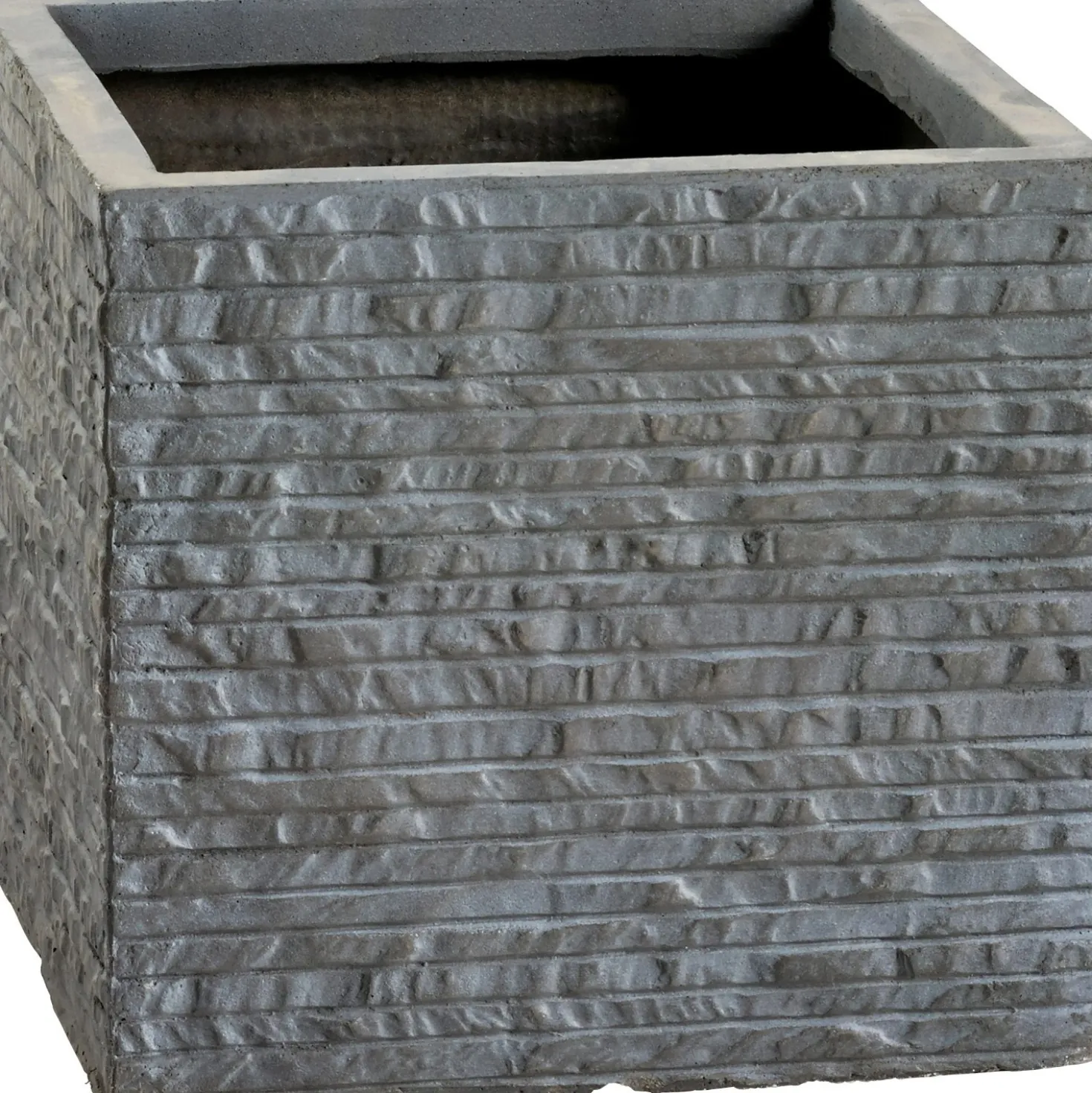 Fioriera da esterno OBI Valsonne in fibreclay antracite 23,5x23,5 cm