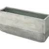 Fioriera da esterno Phoenix cemento grigio 35x25x74,5 cm