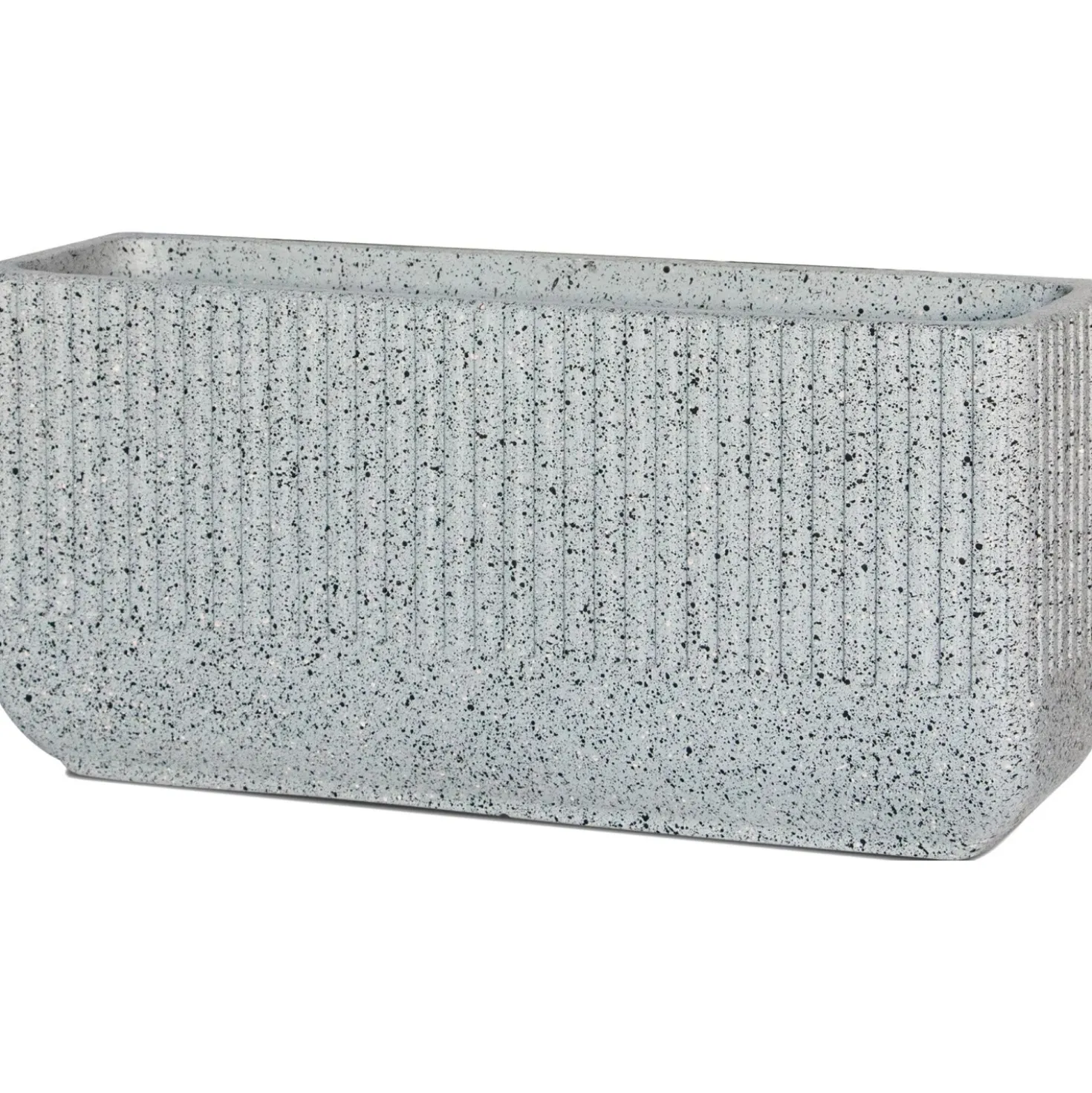 Fioriera da esterno pietra grigio 83x27x39 cm