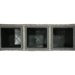 Fioriera da esterno rialzata Shadow 60x82x28 cm marrone