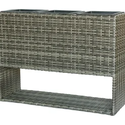 Fioriera da esterno rialzata Shadow 60x82x28 cm marrone