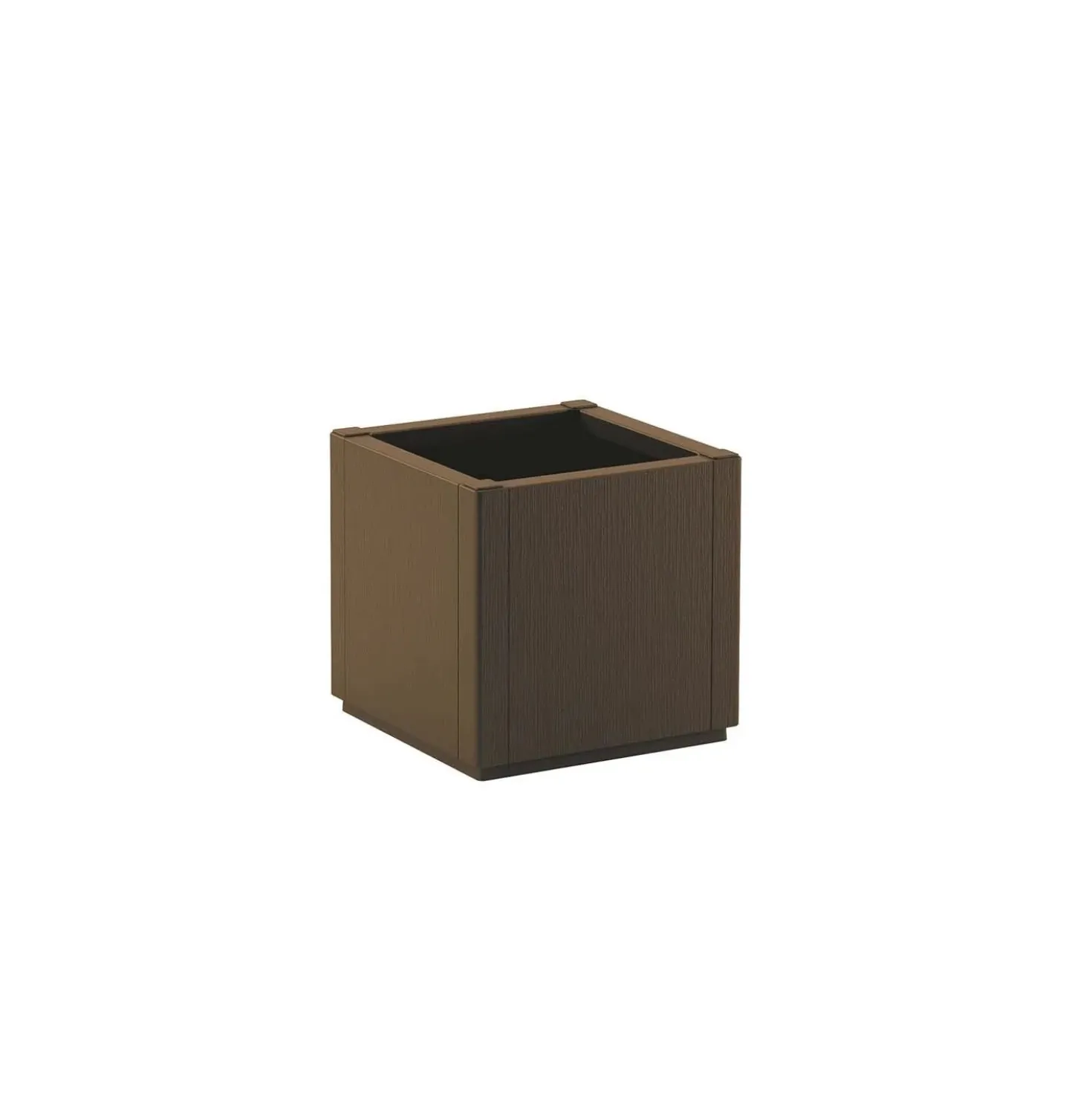 Fioriera da esterno Stefanplast Ethica Plastica riciclata Caffè 36x36x35 cm