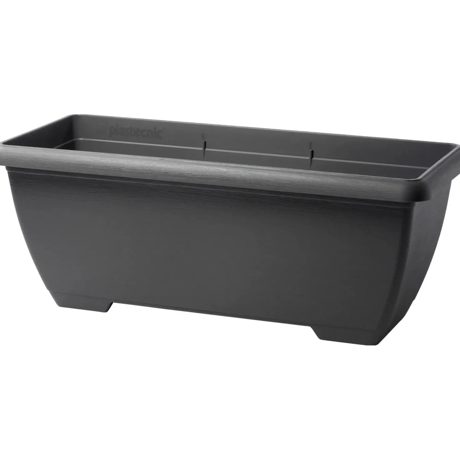 Fioriera da esterno Terrae Maxi in plastica grigio fumo 60x30x29 cm