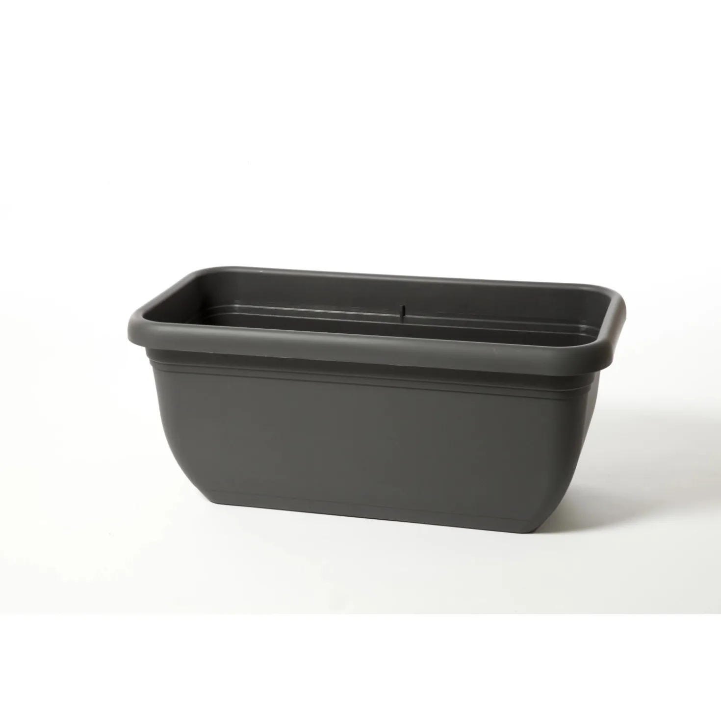 Fioriera da esterno Unica in plastica Grigio Fumo Light 60x30x26,5 cm