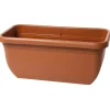 Fioriera da esterno Unica Maxi in plastica terracotta 60x30x26 cm