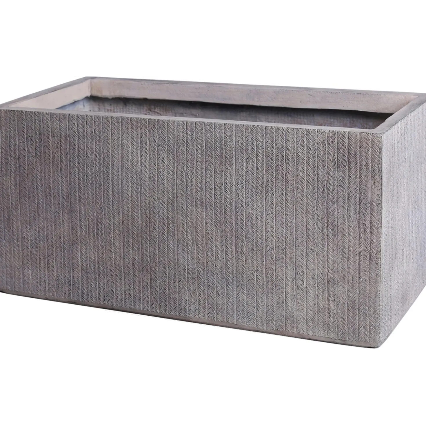 Fioriera da esterno Vebron in fiberclay marrone chiaro 22x50x21 cm