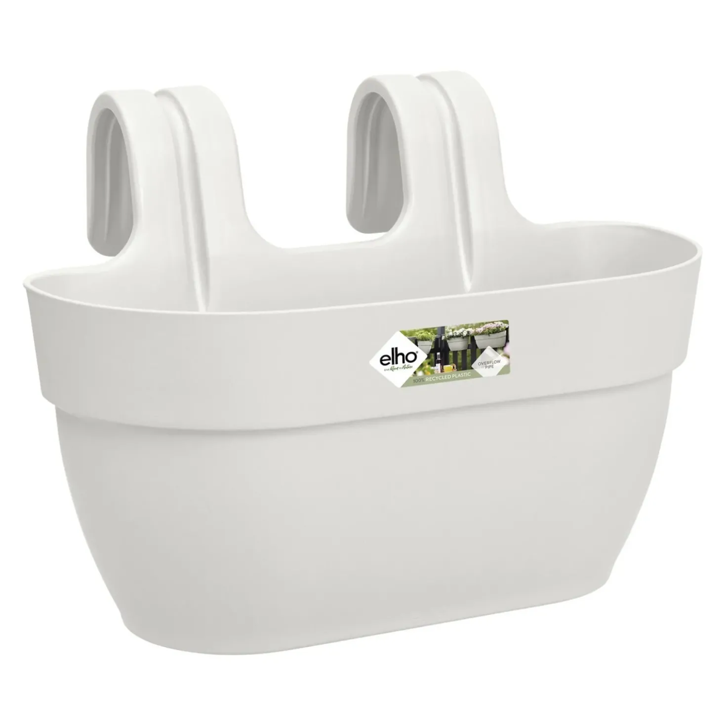 Fioriera Elho Vibia Campana 36x24x26 cm bianco seta tg M