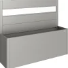 Fioriera frangivista Belvedere Biohort con vetro acrilico 200 cm Gri quarz met