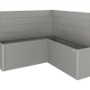 Fioriera frangivista Belvedere Biohort profilo a L 200 cm Gri quarz met 2 pz