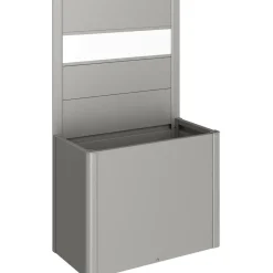 Fioriera frangivista Belvedere Biohort con vetro acrilico 100 cm Gri quarz met