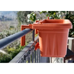 Fioriera regolabile in plastica Rondine 60x20x18,5 cm