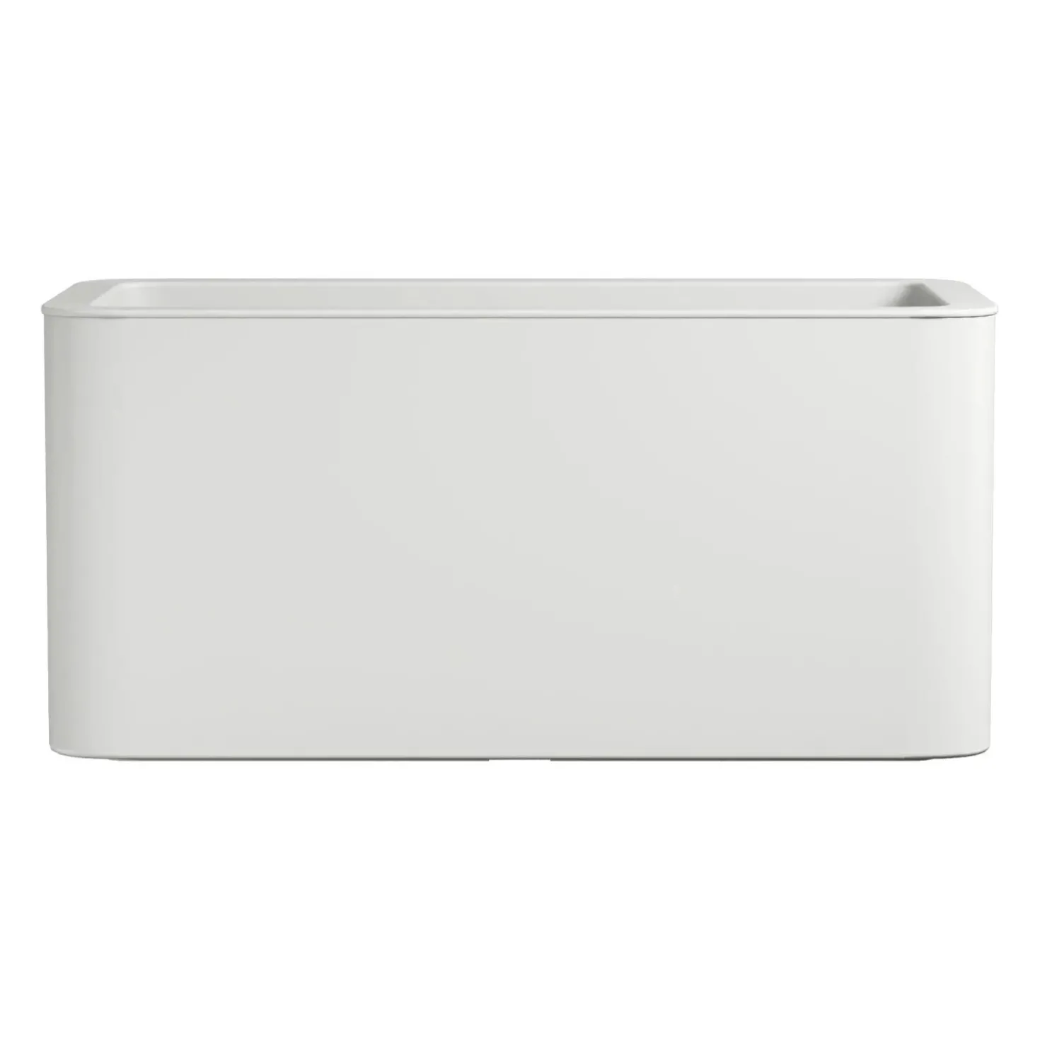 Fioriera rettangolare Florus Jive 78x39 cm Bianco