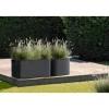 Fioriera rettangolare Florus Jive 78x39 cm Grigio