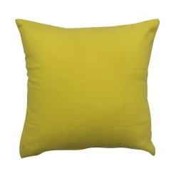 Fodera per cuscino tinta unita giallo 40x40 cm