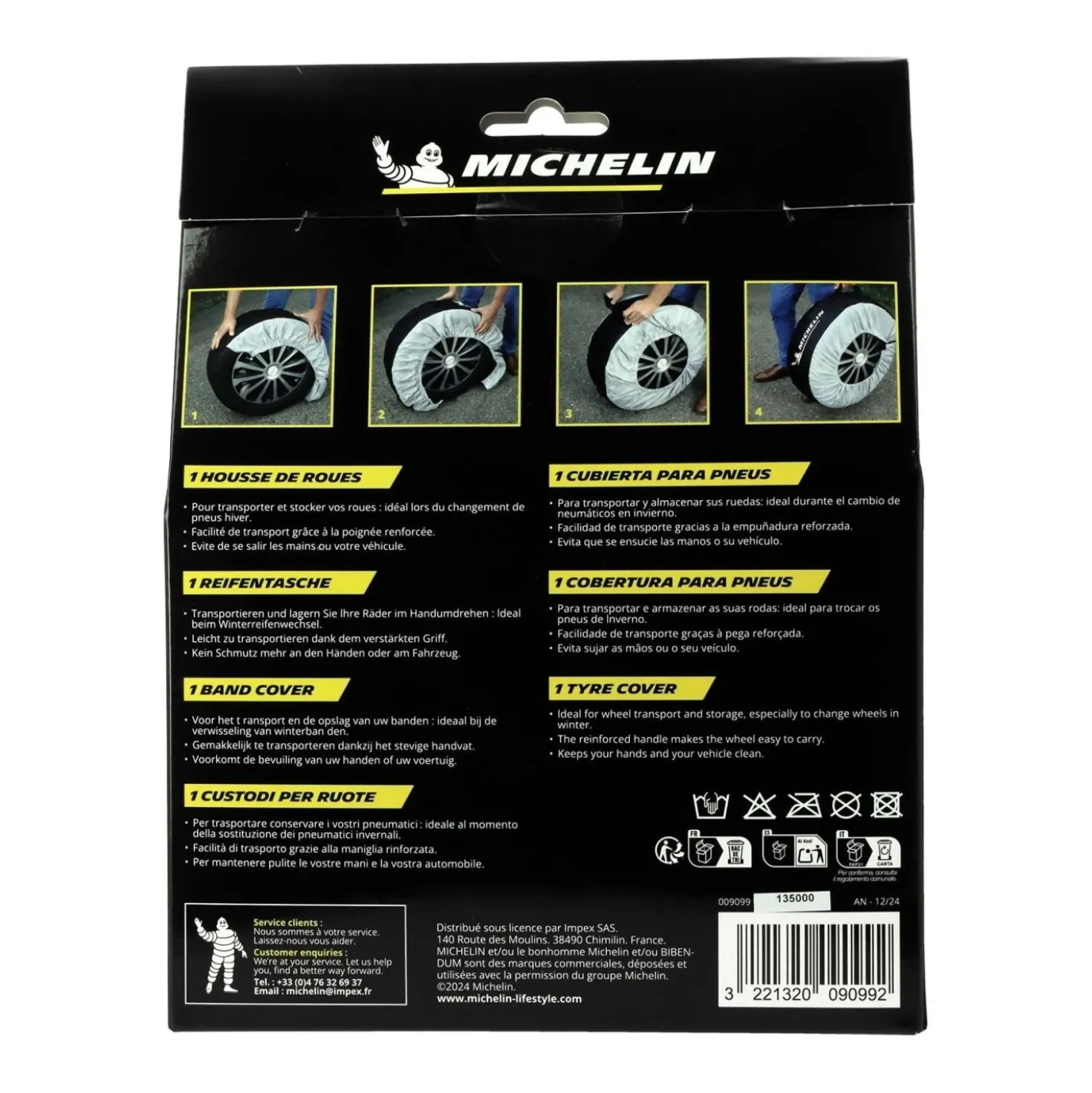Fodera per ruota pneumatico Michelin
