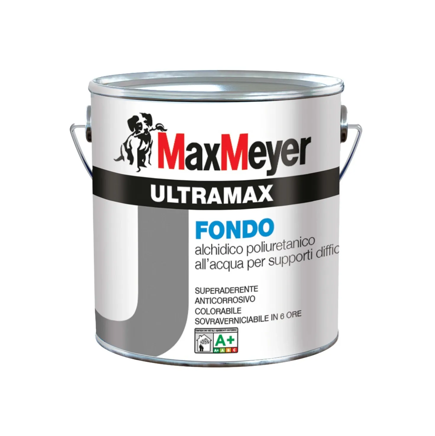 Fondo alchidico MaxMeyer Ultramax poliuretanico supporti difficili bianco 2,5 l