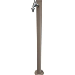Fontana da giardino Cambridge in metallo tortora H 85 cm