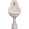 Fontana da giardino Dora in cemento rosa H 120 cm