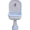 Fontana da giardino Mincio in cemento grigio H 132x57x42 cm