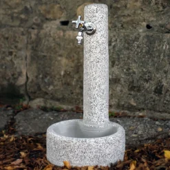 Fontana da giardino Mini To in cemento grigio chiaro H 65,5 cm
