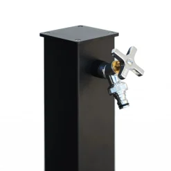Fontana da giardino Nottingham in metallo nero H 98 cm