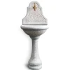 Fontana da giardino Panaro in cemento grigio H 106 cm