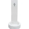 Fontana da giardino Vedovella Brescia in cemento bianco H 83 cm