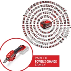 Forbici da potatura a batteria Einhell 18 V - Solo corpo macchina