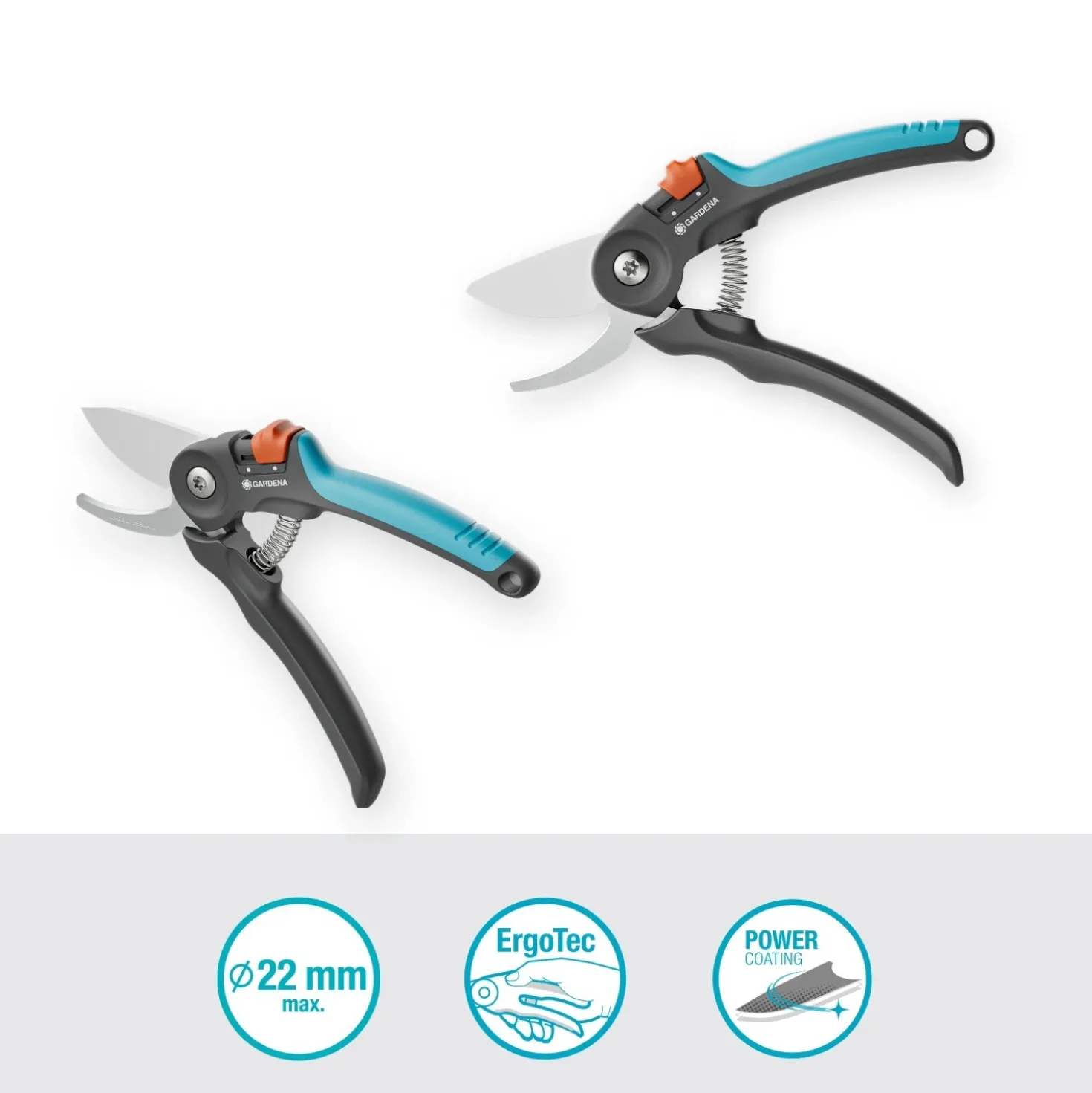 Forbici da potatura bypass Gardena PremiumCut taglio fino a Ø 22 mm